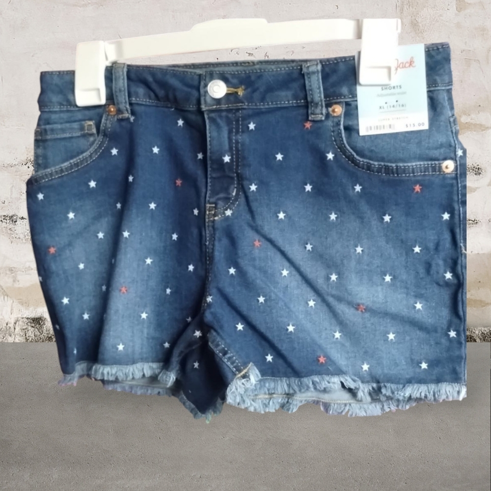 Cat & Jack Starry Blue Denim Shorts